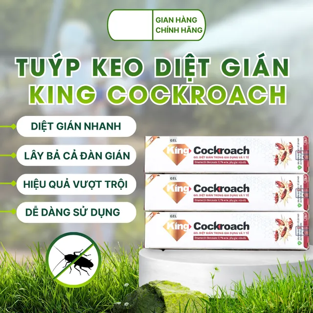 Tuýp gel King Cockroach