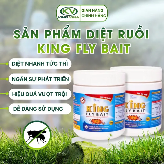Hũ King Fly Bait, ảnh bao bì công bố trên kingvina.vn